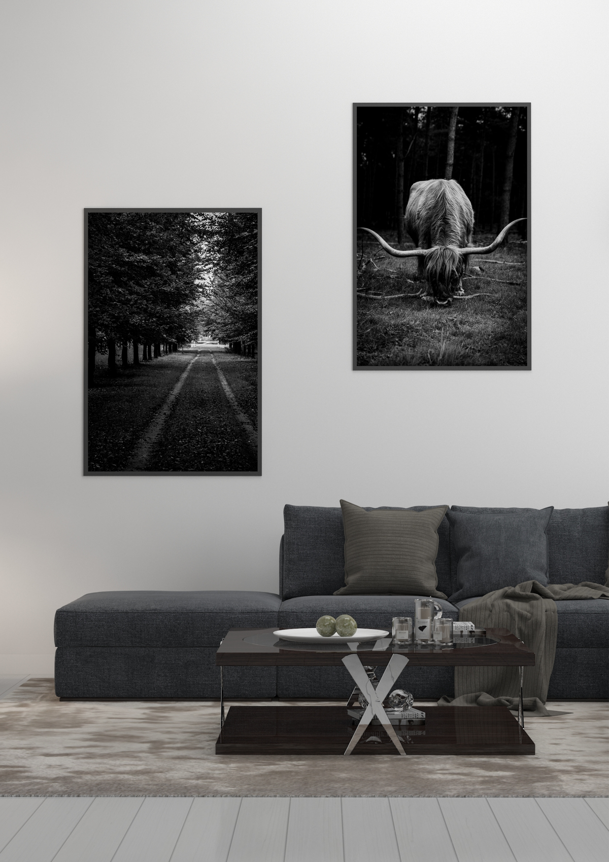 Scottish Highlander in bnw