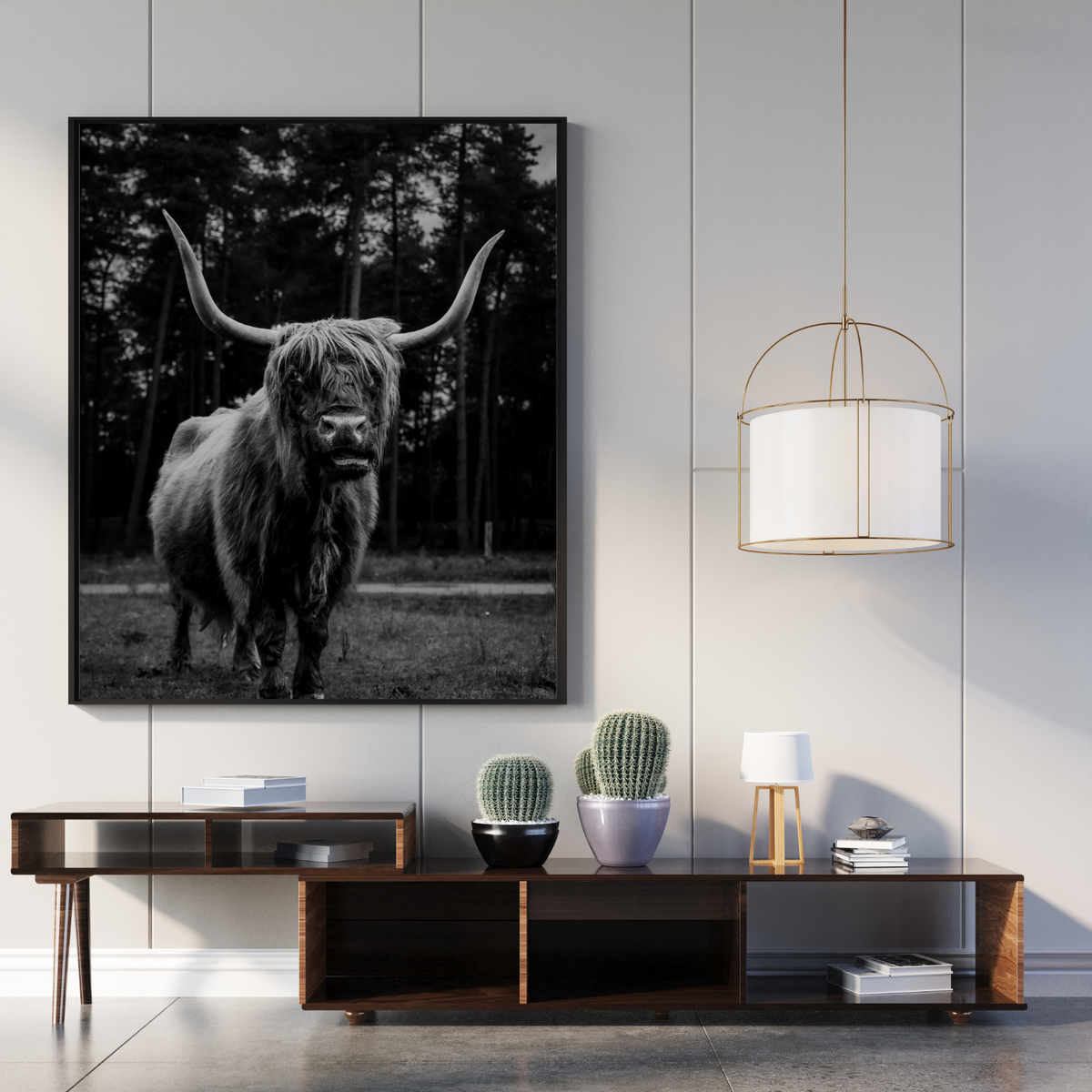 Highlander Cow in the Wild