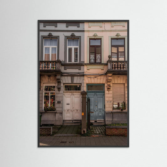 Colorful houses in Ghent, Belgium 