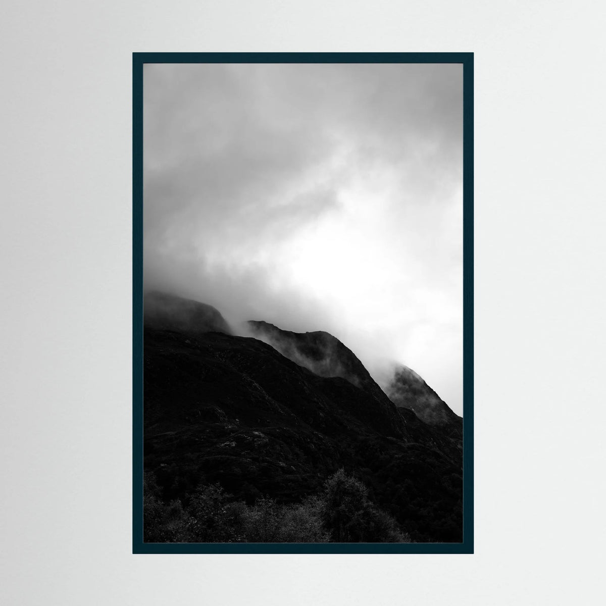Fog over the Mountains in the Scottish Highlands