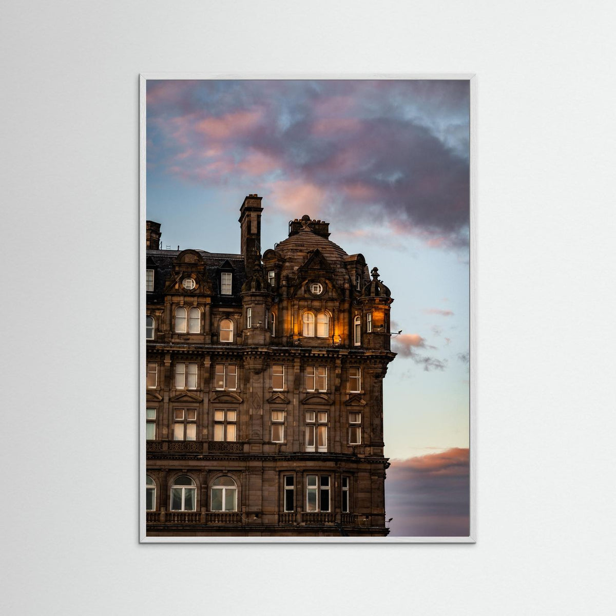 Sunset Glow, Edinburgh Centre, Scotland