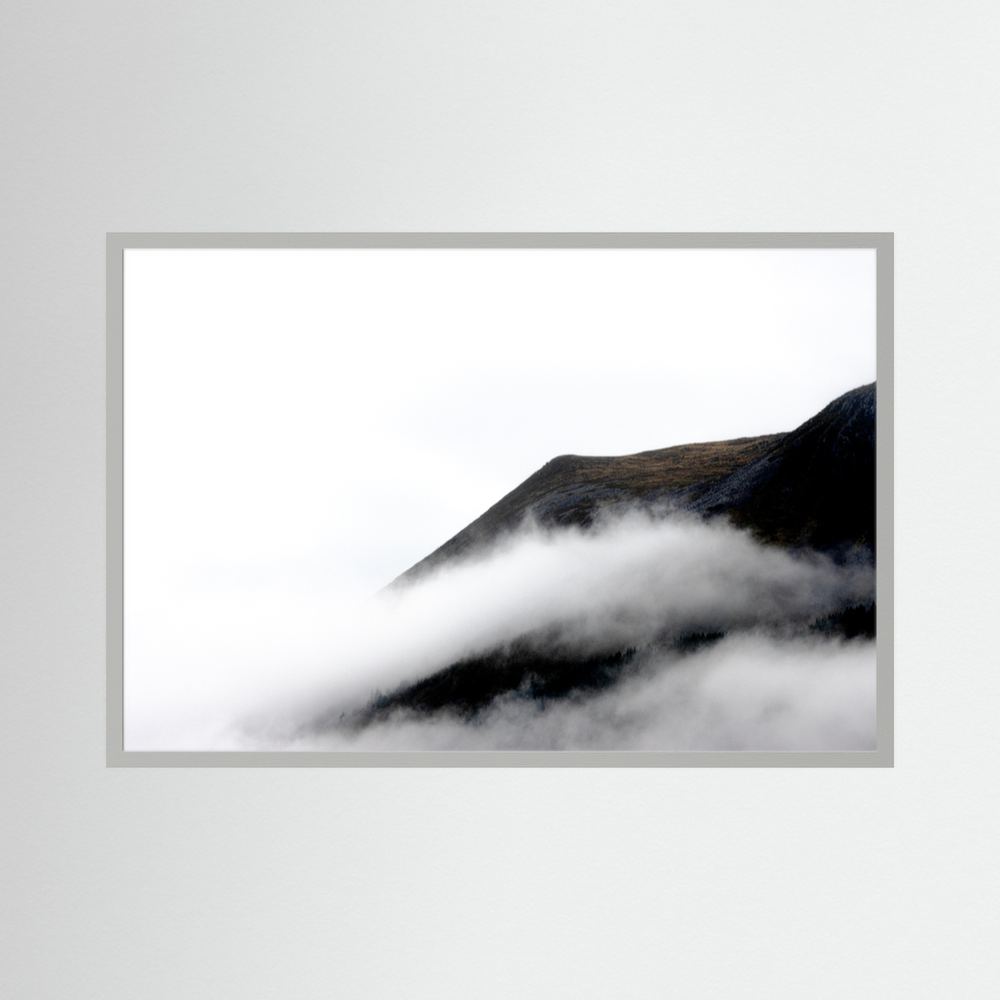 Misty views over the mountains in Norway