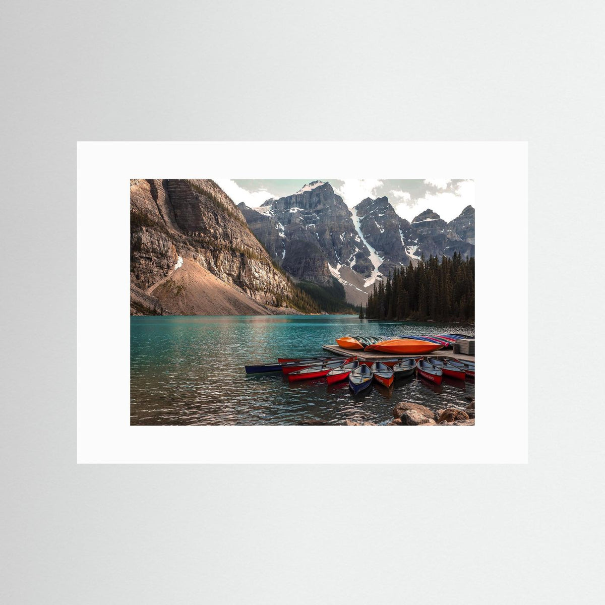 Beautiful Moraine Lake, Alberta in Canada. 