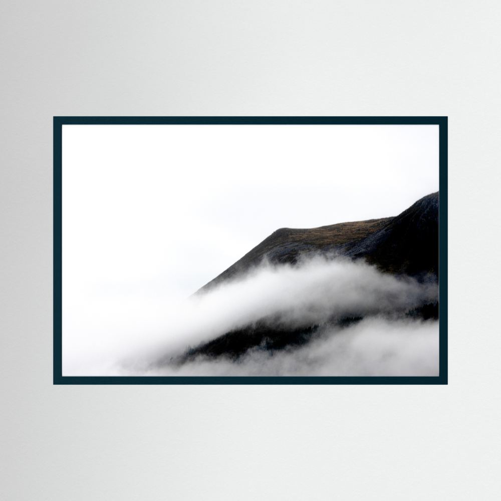 Misty views over the mountains in Norway