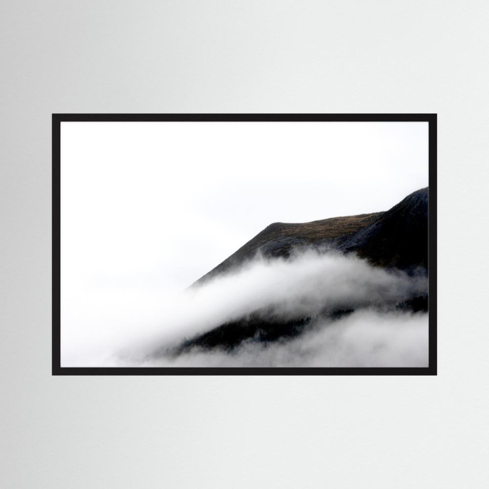 Misty views over the mountains in Norway