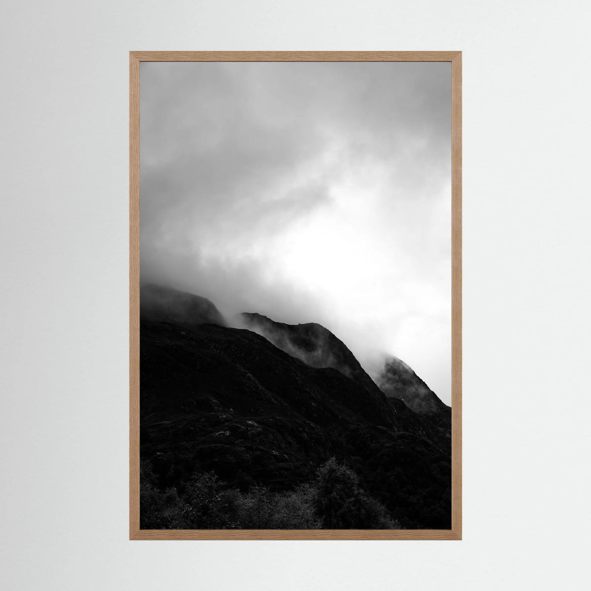 Fog over the Mountains in the Scottish Highlands