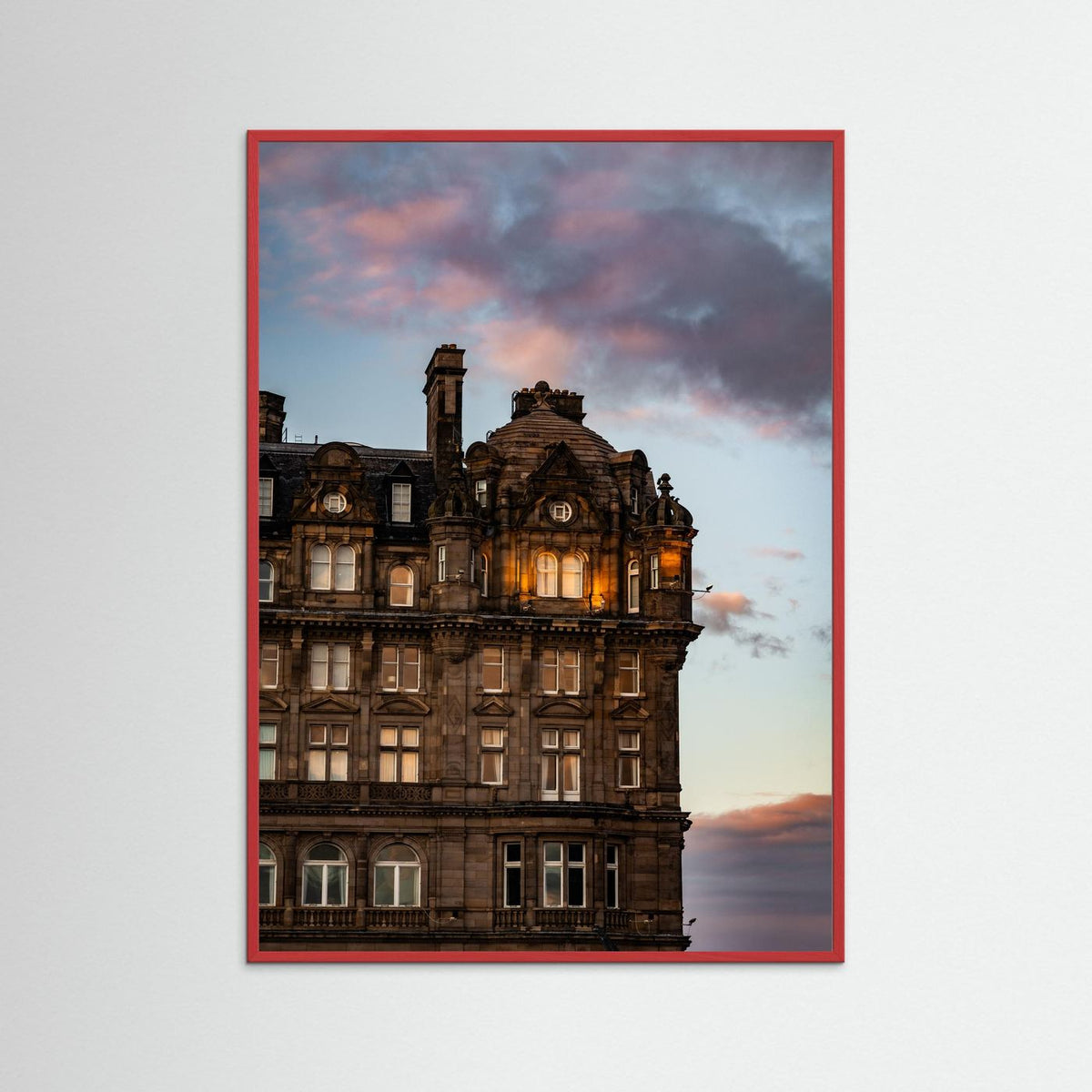 Sunset Glow, Edinburgh Centre, Scotland