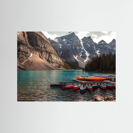 Beautiful Moraine Lake, Alberta in Canada. 