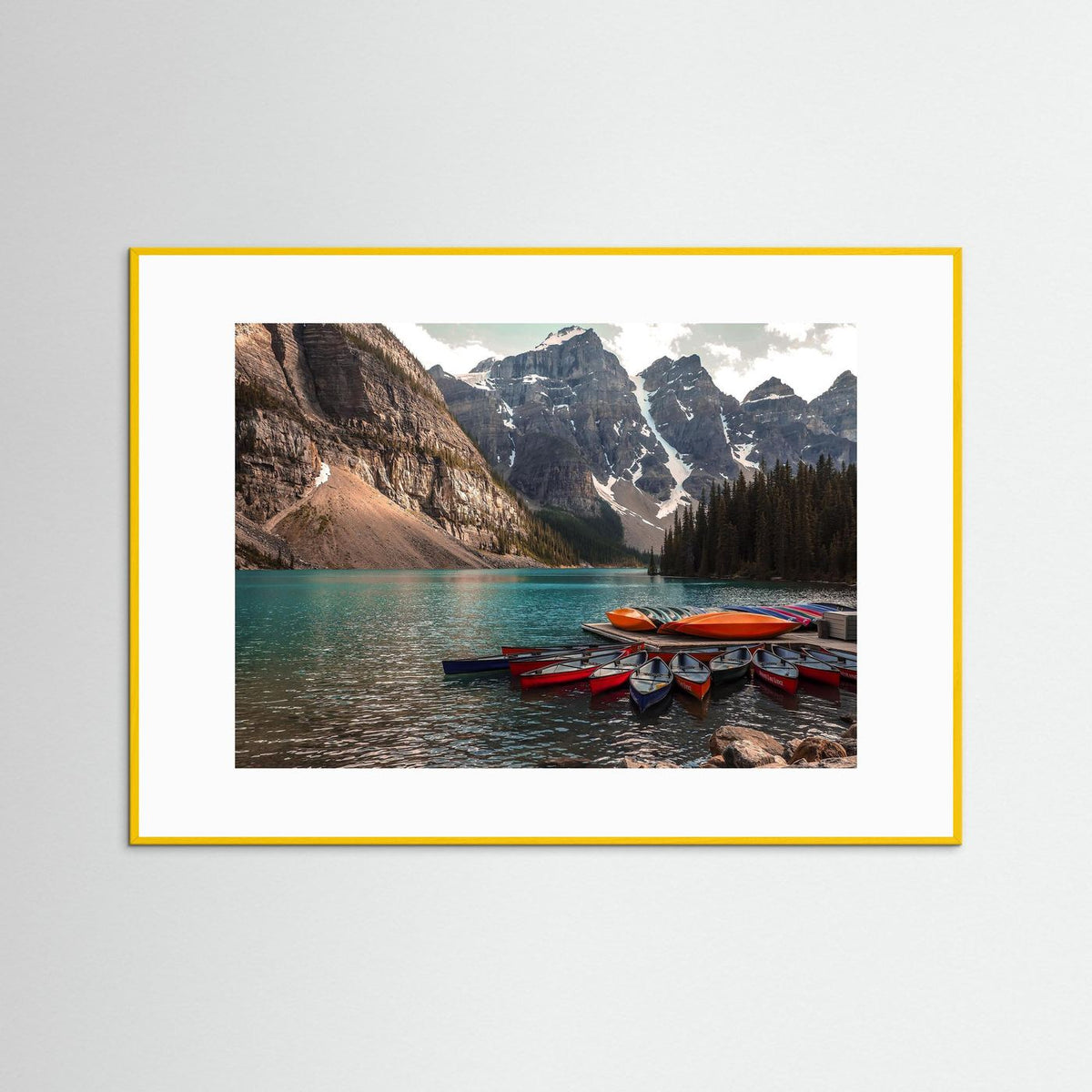 Beautiful Moraine Lake, Alberta in Canada. 