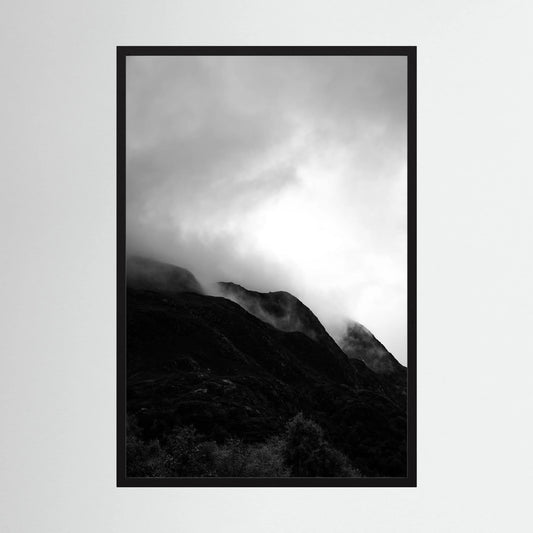 Fog over the Mountains in the Scottish Highlands
